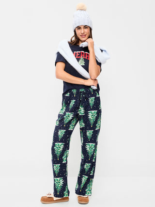 Pantalón de pijama de franela de mujer.