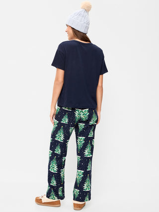 Pantalón de pijama de franela de mujer.