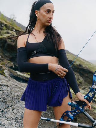 Featherweight Plissé Run Short.