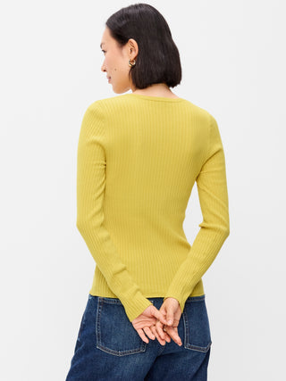SoSoft Lite Crew-Neck Long-Sleeve Ribbed Top.