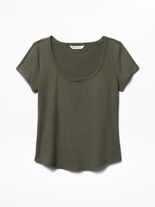 Signature Rib Scoop Tee.