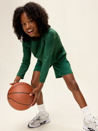 Elastic Waist Sports Shorts, Boy