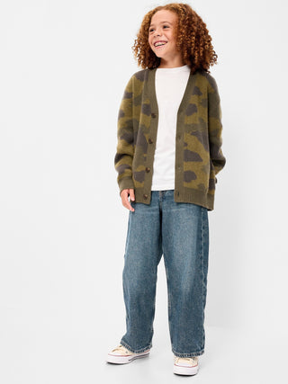 Jeans ultra holgados para niños.