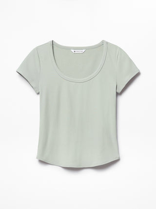 Signature Rib Scoop Tee.