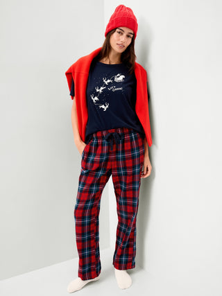 Pantalones de pijama de franela.