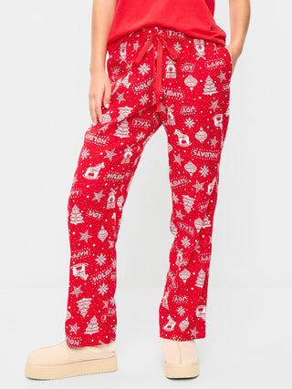 Pantalón de pijama de franela de mujer.