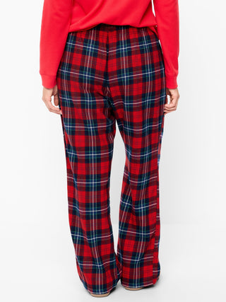 Pantalones de pijama de franela.
