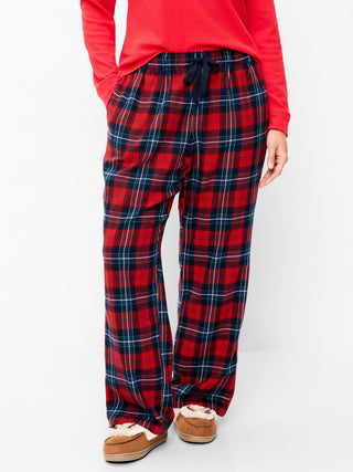Pantalones de pijama de franela.