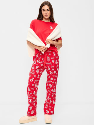Pantalón de pijama de franela de mujer.