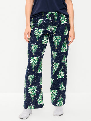 Pantalón de pijama de franela de mujer.