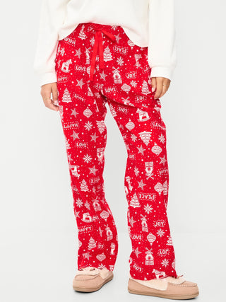 Pantalón de pijama de franela de mujer.