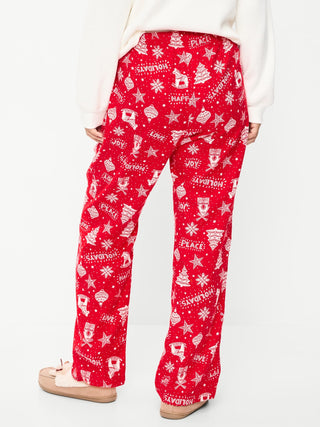 Pantalón de pijama de franela de mujer.