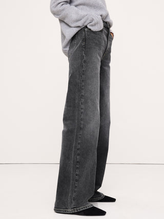 High-Waisted Flared Jeans with Pockets