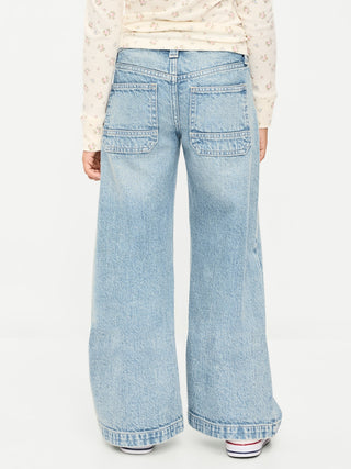 Low-Rise Super Baggy Wide-Leg Jeans for Girls.