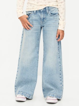 Low-Rise Super Baggy Wide-Leg Jeans for Girls.