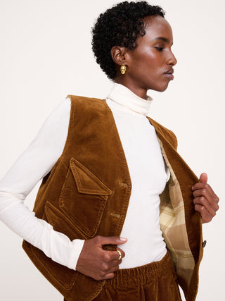 Corduroy Pocket Vest.