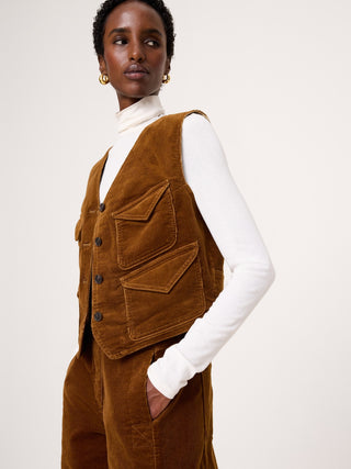 Corduroy Pocket Vest.