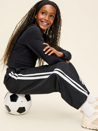 High-Waisted Track Pants for Girls.