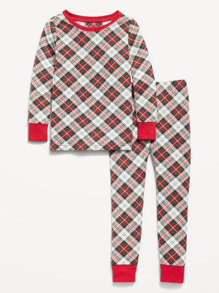 Pijama estampado unisex de corte ajustado SoftMode para niños pequeños y bebés.