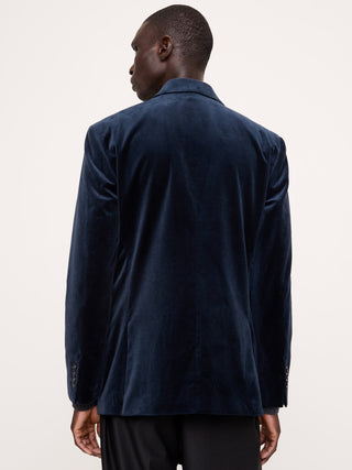 Tailored Slim Velvet Blazer.