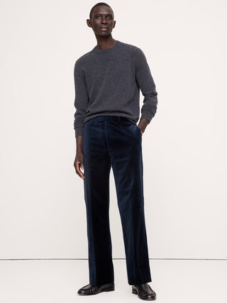 Straight Velvet Suit Pant.