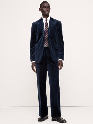 Straight Velvet Suit Pant.