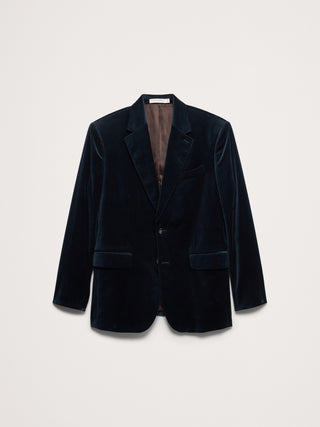 Tailored Slim Velvet Blazer.