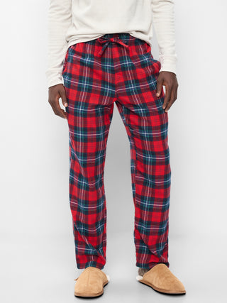 Pantalón de pijama de franela para hombre.