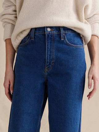 High-Waisted Flared Jeans with Pockets