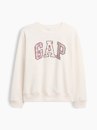 Sudadera Oversized Cuello Redondo con Logo