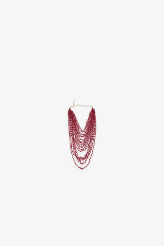 Collar Largo con Detalles de Abalorios