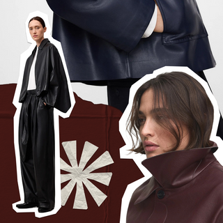 Mujer usando jacket de cuero como símbolo de expresión y rebeldía