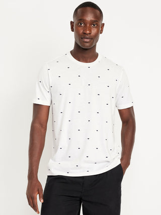 Camiseta Manga Corta de Algodón con Estampado