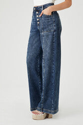 Jeans Cargo de Pierna Ancha