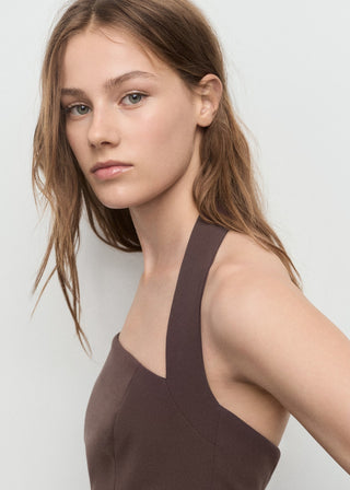 Enterizo Cuello Halter con Espalda Abierta