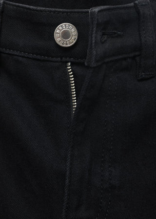 Jeans Flare Talle Medio con Bolsillos