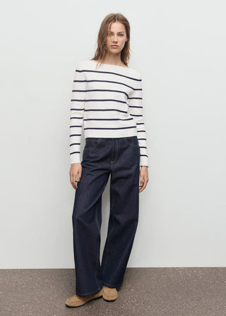 Sudadera con Escote Cuello Barco