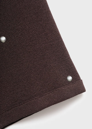 Sudadera Manga Corta con Detalle Tachuelas