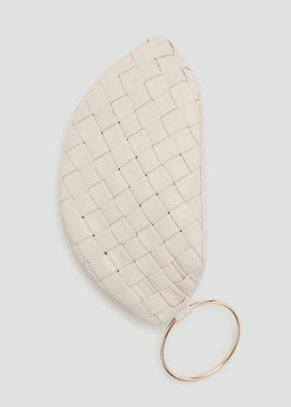 Bolso Clutch de Piel Trenzado