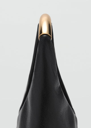 Bolso de Mano con Asa Metálica