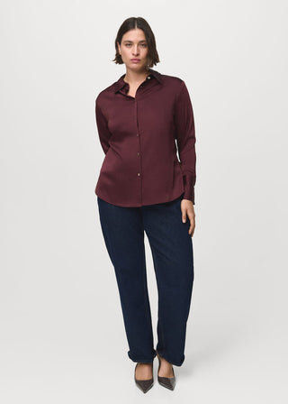 Camisa Manga Larga Tejido Satinado