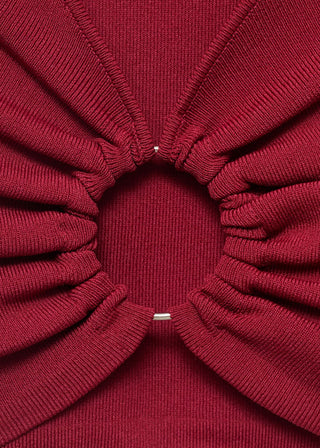 Blusa de Punto con Detalle Aro