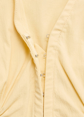 Blusa con Detalles Fruncidos de Algodón