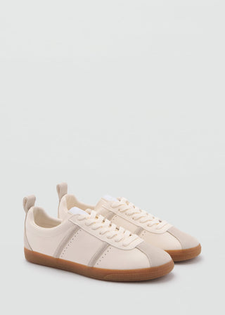 Tenis de Piel con Punta Redonda