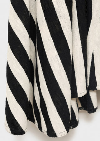 Vestido de Punto con Estampado Rayas