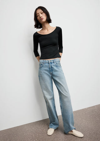 Camiseta Ajustada Cuello Redondo