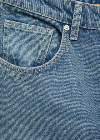 Jeans Corte Recto Talle Medio