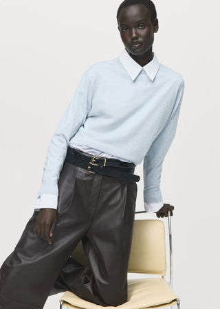 Sudadera con Cuello Redondo de Punto