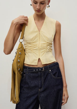 Jeans Talle Medio con Cinturón