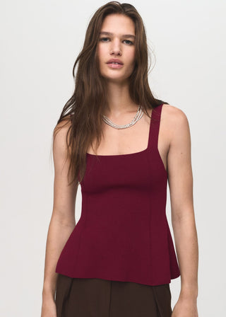 Blusa de Tirantes Corte Evasé